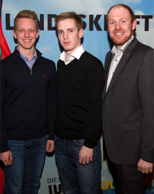 Die Junge Volkspartei Imst rund um JVP-BGF Simon Ewerz, JVP-GR Thomas Greuter und JVP-LO Dominik Schrott (v.l.n.r) will Jahr 2017 neue Akzente in Imst setzen.