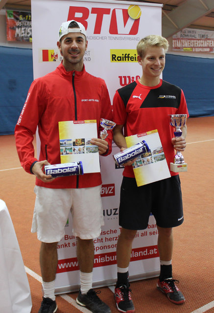 David Pichler (r.) mit Finalgegner Rudolf Kurz