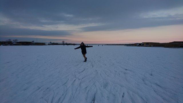 Eislaufen am Neusiedlersee