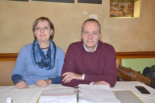 Die Trofaiacher Vizebürgermeisterin Gabi Leitenbauer und LAbg. Werner Murgg.