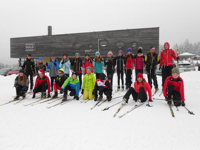 Trotz Minus 10 Grad waren Lehrer und Schüler mit Feuereifer beim LL-Kurs dabei
