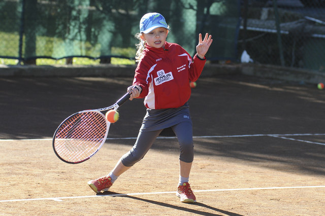 Die sechsjährige Aurelia glänzte beim Tennisturnier in Rom. | Foto: KK