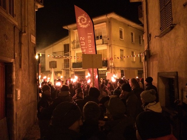 Fackelzug - internationale Ranger-Winterspiele | Foto: Nationalpark Gesäuse GmbH, Blank