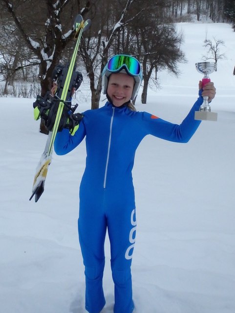 Maja Urferer konnte sich über den Hattrick beim "Schneegfechtl" freuen.