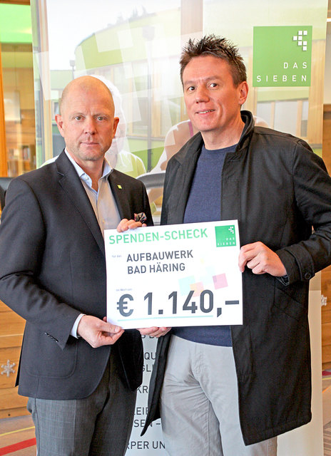 Horst Fallosch (Direktor "Das Sieben", li.) und Reinhold Krigovszky, Leiter des Aufbauwerks in Bad Häring.