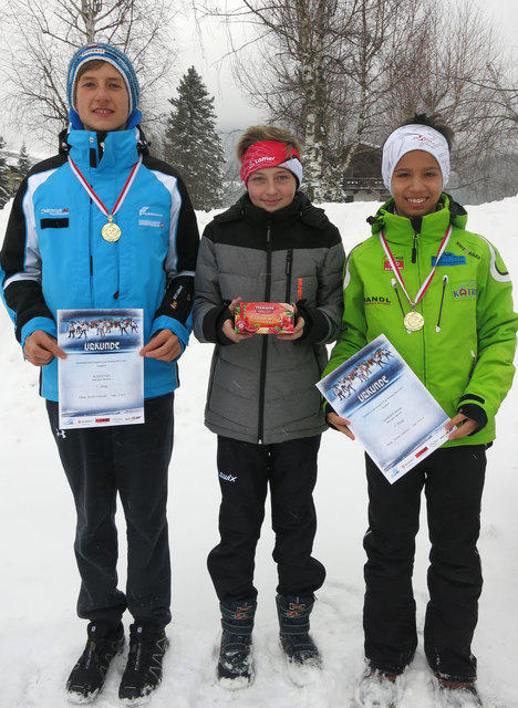 Felix Bleier, Nico Gamsjäger und Daniel Glaßer boten in Fuschl eine Top-Leistung.