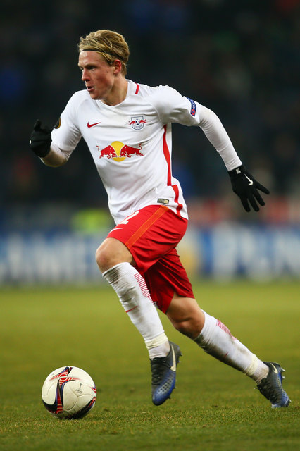 SALZBURG,AUSTRIA,08.DEC.16 - SOCCER - UEFA Europa League, group stage, Red Bull Salzburg vs FC Schalke 04. Image shows Xaver Schlager (RBS). Photo: GEPA pictures/ Felix Roittner - For editorial use only. Image is free of charge.