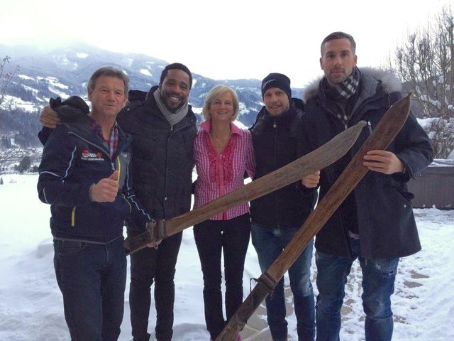 Juss Höll, Edi Gustafsson, Gerti Höll, und Stefan Mayrhofer.