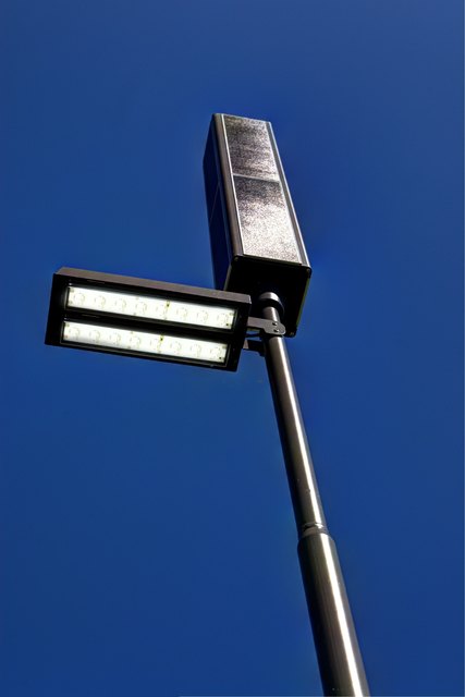 Verschiedene LED-Straßenlampen-Modelle werden in Unserfrau-Altweitra getestet.