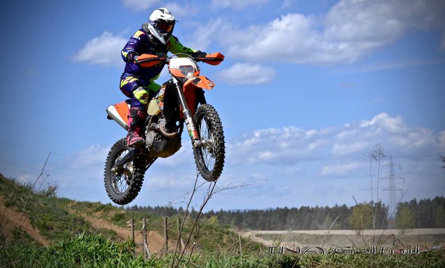 Sandra beim Training