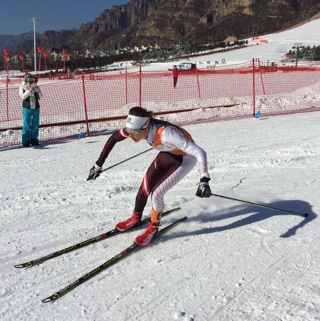 Veronika Mayerhofer bei der China Tour de Ski.