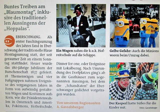 ein Regionautenbeitrag super aufbereitet, mehr Arbeit zwar da mehr Fotos untertitelt werden müssen, aber so stellt man sich eine gute Lokalbezirkszeitung vor.....