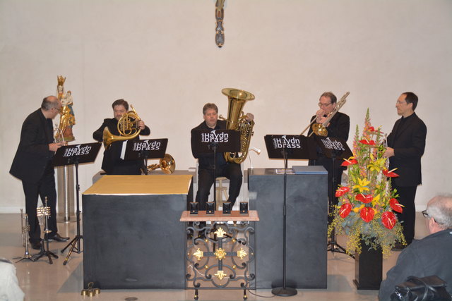 Die Joseph Haydn Brass eröffnete den Festakt mit einem kleinen Konzert.