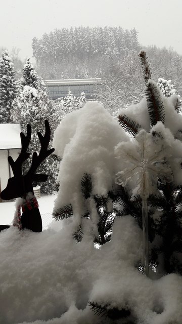 Balkonidylle im Winter