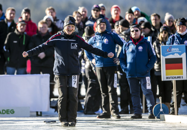 (c) 2017 - Servus Alpenlokal, Finalturnier, Weissensee. - Bild zeigt: Rosi Schweiger (Deutschland 5). | Foto: ServusTV