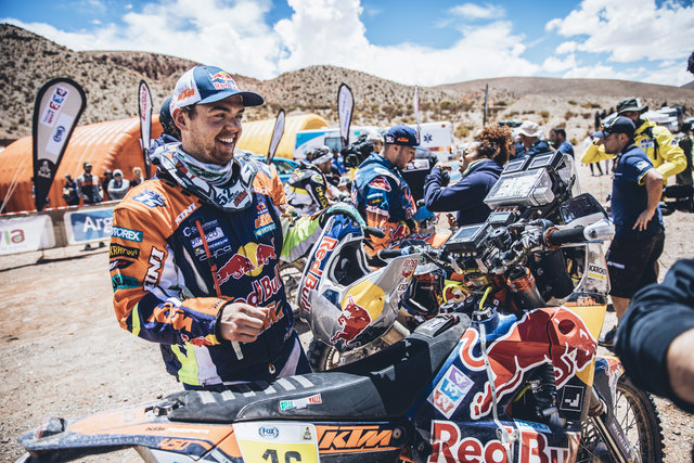 Der Kuchler Matthias Walkner vom Red Bull KTM Factory Team holte sich bei der Rally Dakar 2017 den gesamt zweiten Platz.