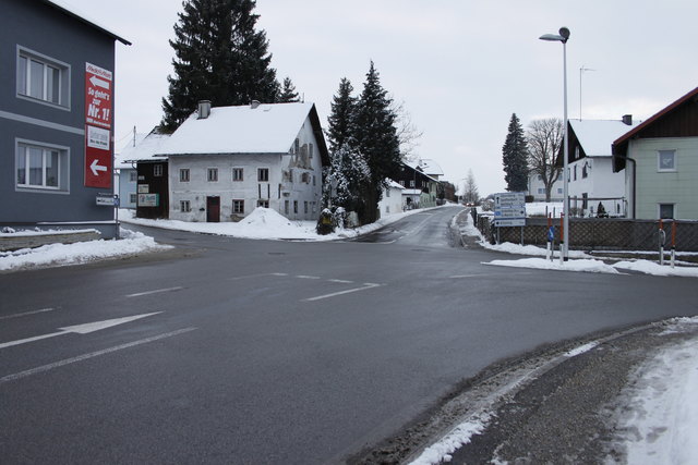 Im Zentrum von Aurolzmünster plant die Gemeinde einen Kreisverkehr.