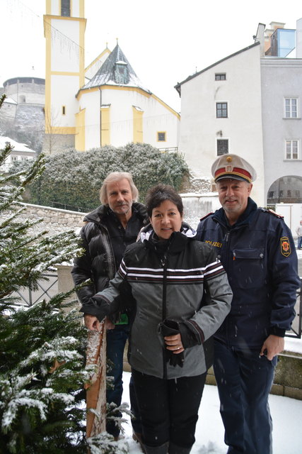 Harald Acherer, Karin Eschelmüller und Stadtpolizei-Chef Hartwig Bamberger (v.l.) kennen die Verkehrsprobleme der Stadt Kufstein.