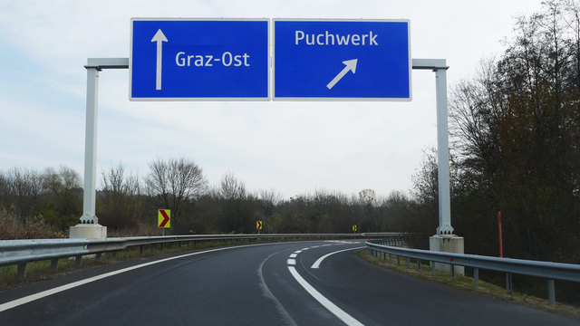 Noch weist beim Autobahnzubringer Graz-Ost nichts auf den Südgürtel hin. Die geeignete Beschilderung wird noch beschlossen.