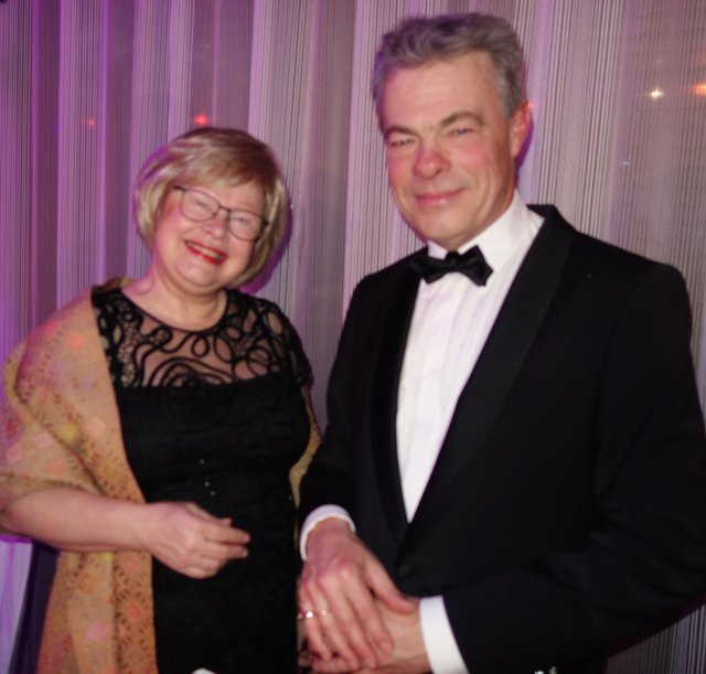 Karin Dellisch-Ringhof mit Organisator Klaus Percig