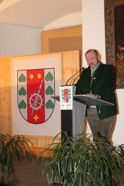 Die Bewirtung erfolgte noch in Gläsern mit dem alten Stainz-Wappen