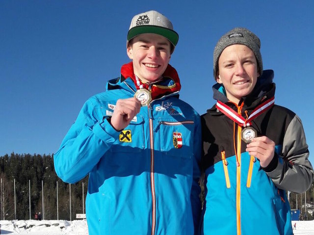 Doppelstaatsmeister Stefan Rainer (li.) und Bronzemedaillen-Gewinner Peter Resinger. | Foto: SV Schwarzach