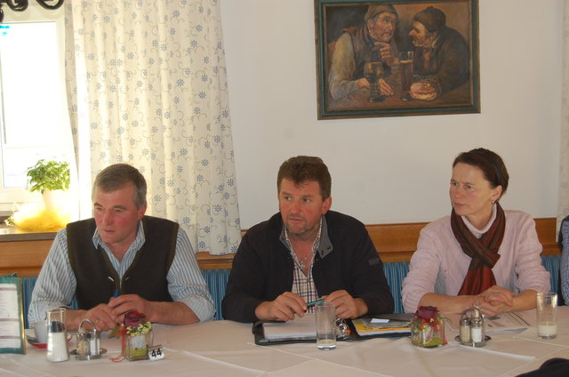 Johann Ilsinger, Georg Maier und Christine Landl vom UBV.