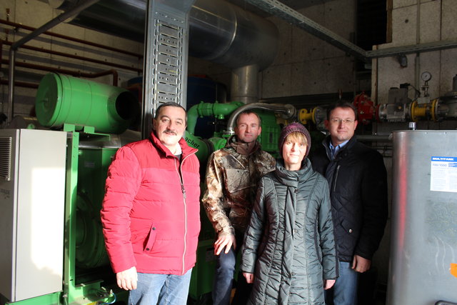 Von links: Josef Mühlbachler (Bezirksbauernkammer-Obmann), Gerald Ziegler, Ulrike Ziegler und Johannes Gahleitner (Leiter der Bezirksbauernkammer Freistadt).