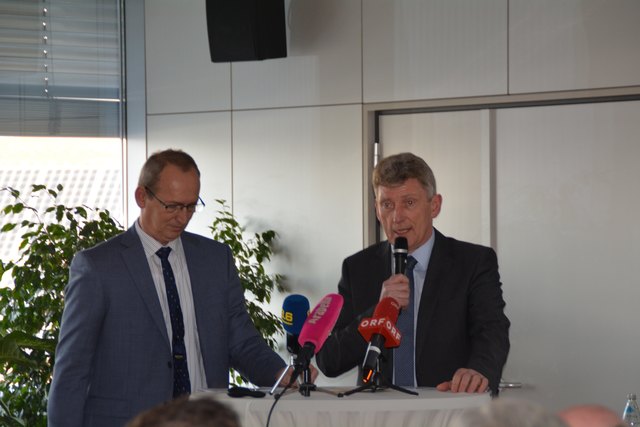 Nahmen die Begrüßung vor: Werner Roher und Leopold Grubhofer.