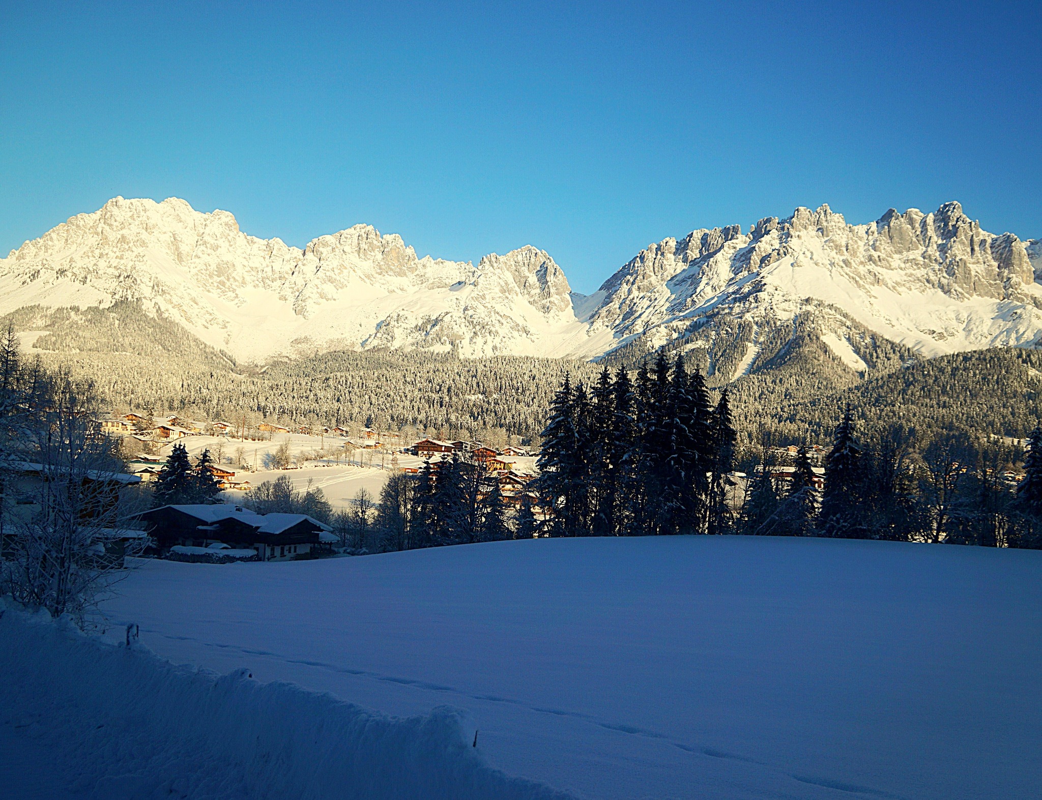 Sonnenaufgang in Going am \