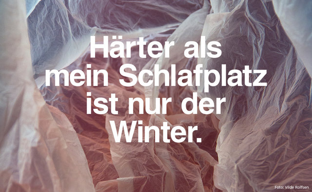 Die Kampagne der Caritas soll auf die lebensbedrohliche Situation von Obdachlosen aufmerksam machen.