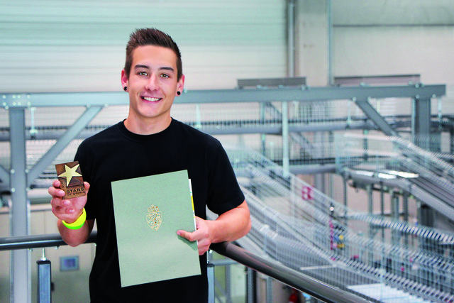 2015 wurde Marvin für seine tollen Leistungen mit dem Stars-of-Styria-Award der WKO ausgezeichnet. | Foto: KNAPP AG