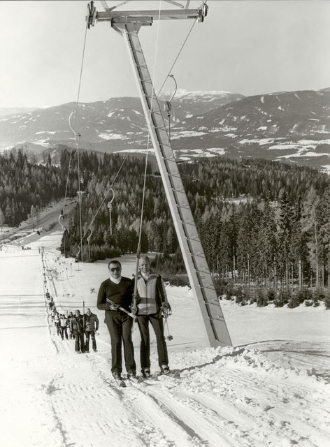 Mit dem Schlepplift ließ man sich auf den Berg befördern | Foto: KK