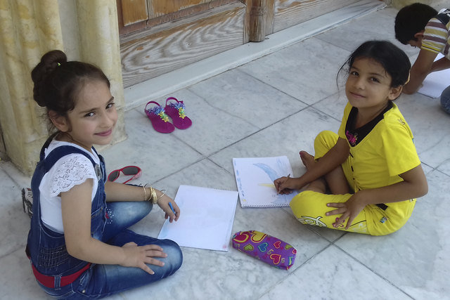 Förderunterricht und Versorgung bekommen die Kinder im Schulprojekt Lattakia, Syrien. | Foto: Caritas