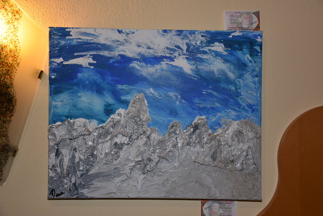 Vernissage von Veronika Dorner im Cafe Ensembel Perg für Förderzentrum Waldhausen