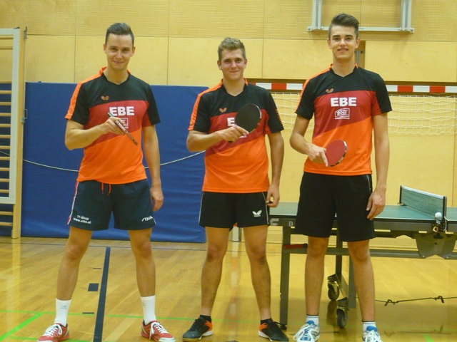 Janez Tomse, Sandro Bader und Robbie Privasnik zählen in der Tischtennis Kärntner Liga zu den besten