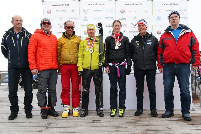 Die beiden Titelverteidiger Hoffmann und Mayr wurde erneut Staatsmeister im Vertical. | Foto: Roland Hold