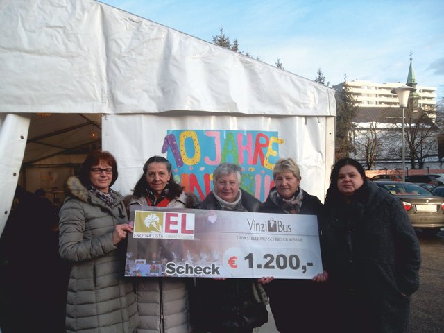 v.l.n.r.: Mesner Christa, Groier Irmgard, Leitner-Kappmaier Ingrid, Kušej Marjana, Mag. Popofsits Dagmar