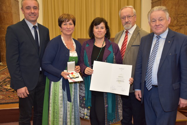 Humanitätsmedaille Maria Klammer, Obfrau Elternverein Förderzentrum Waldhausen.