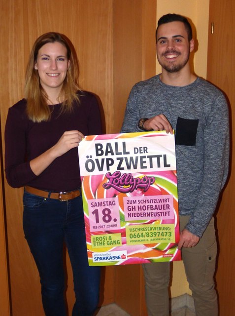 Marlene Kramreiter und Clemens Laschober laden stellvertretend ein. | Foto: ÖVP Zwettl