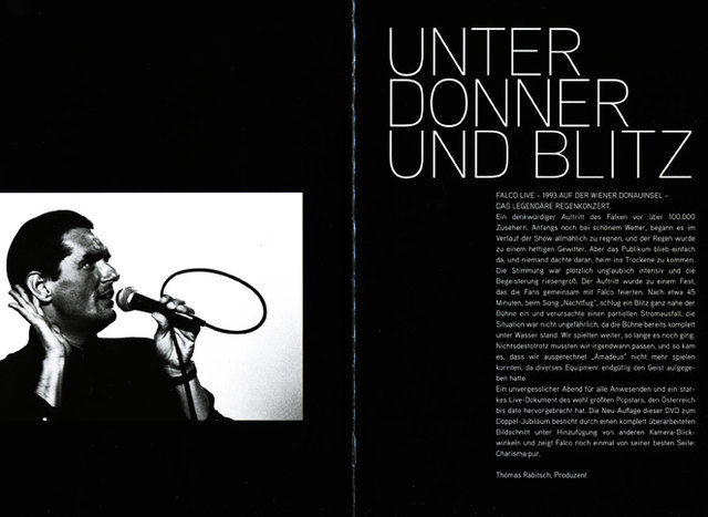 DVD Booklet, Falco am Wiener Donauinselfest 1993