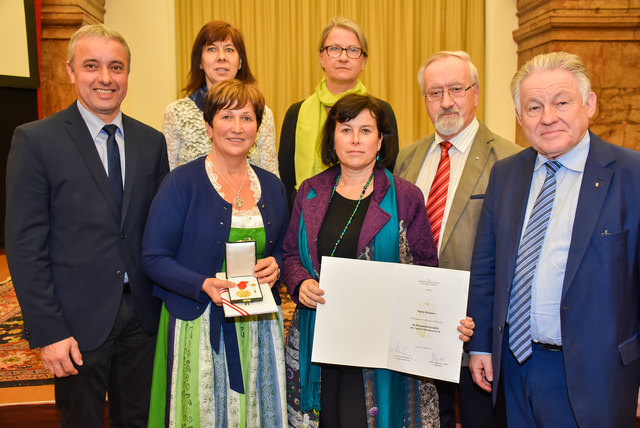 Humanitätsmedaille Maria Klammer, Obfrau Elternverein Förderzentrum Waldhausen.