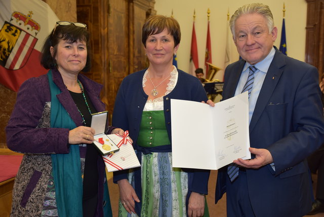 Humanitätsmedaille Maria Klammer, Obfrau Elternverein Förderzentrum Waldhausen.