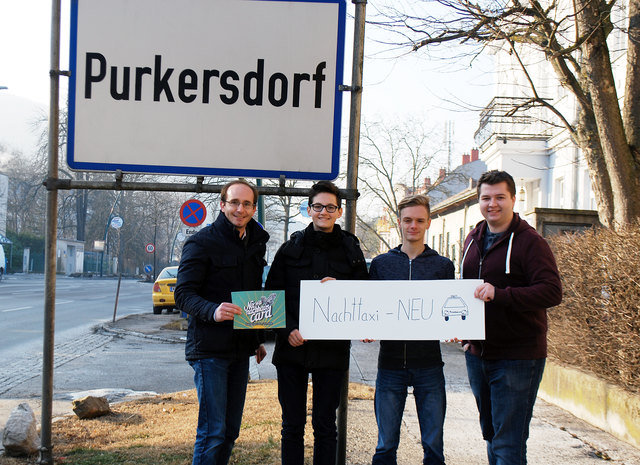 Jugendstadtrat Albrecht Oppitz, JVP-Obmann-Stv. Jakob Dumfarth, JVP-Obmann Raphael Flament und JVP-Teilbezirksobmann Thomas Tweraser | Foto: JVP Purkersdorf