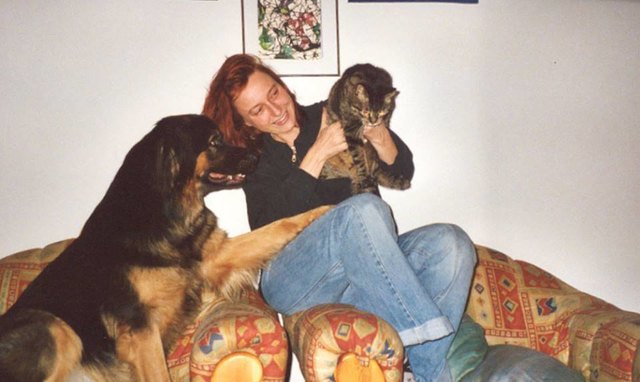 Barbara mit Shellyi links und Steffi rechts / Jahr 2003
