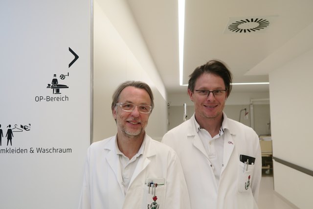 Spezialisten bei den Elisabethinen: Rüdiger Gogg (l.) und Thomas Roskaric