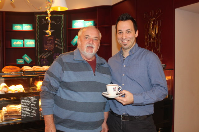 Initiator Gordon Kelz mit Café-Betreiber Fabian Röck