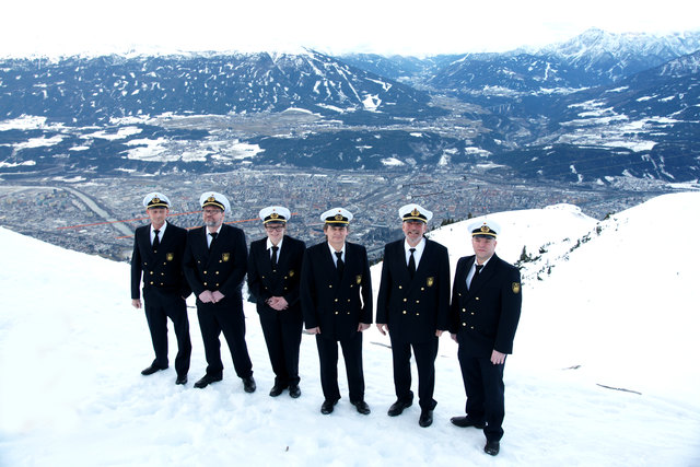Die Zollboot-Besatzung in der Tiroler Bergwelt – ein einmaiiges Erlebnis für die Crew! | Foto: privat