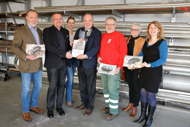 Die Geschäftsführer Dr. Stefan Seykora und Ing. Michael Wallner sowie Ing. Claudia Wallner, Stadtrat DI Dr. Leo Lindebner, Norbert Rauch, Dr. Ulla Freilinger und Mag. Kathrin Frömmer (von links). | Foto: Garaus