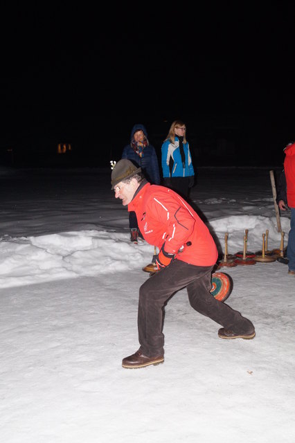 Eng Moar Georg Buchsteiner beim Anschießen der Kehre
